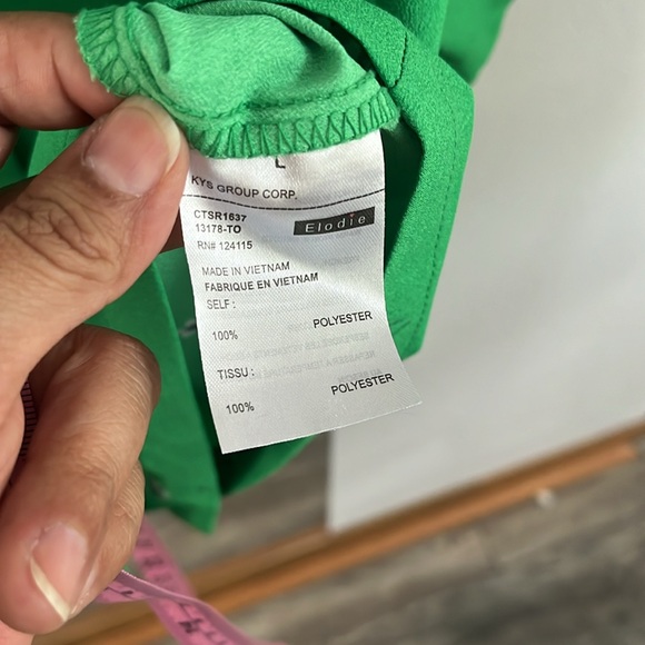 Elodie pleated shoulder button up blouse - Picture 8 of 9